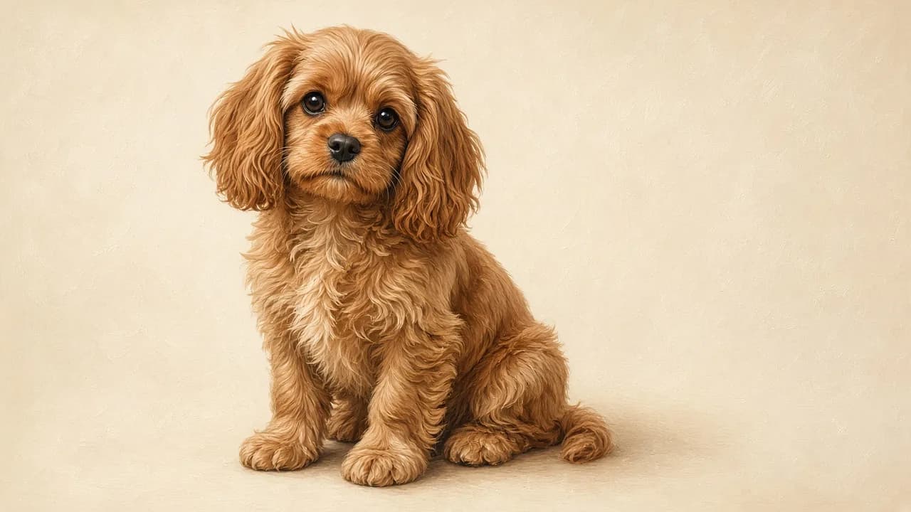 Cavapoo illustration