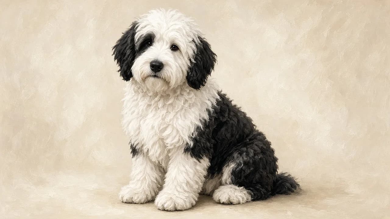 Sheepadoodle illustration